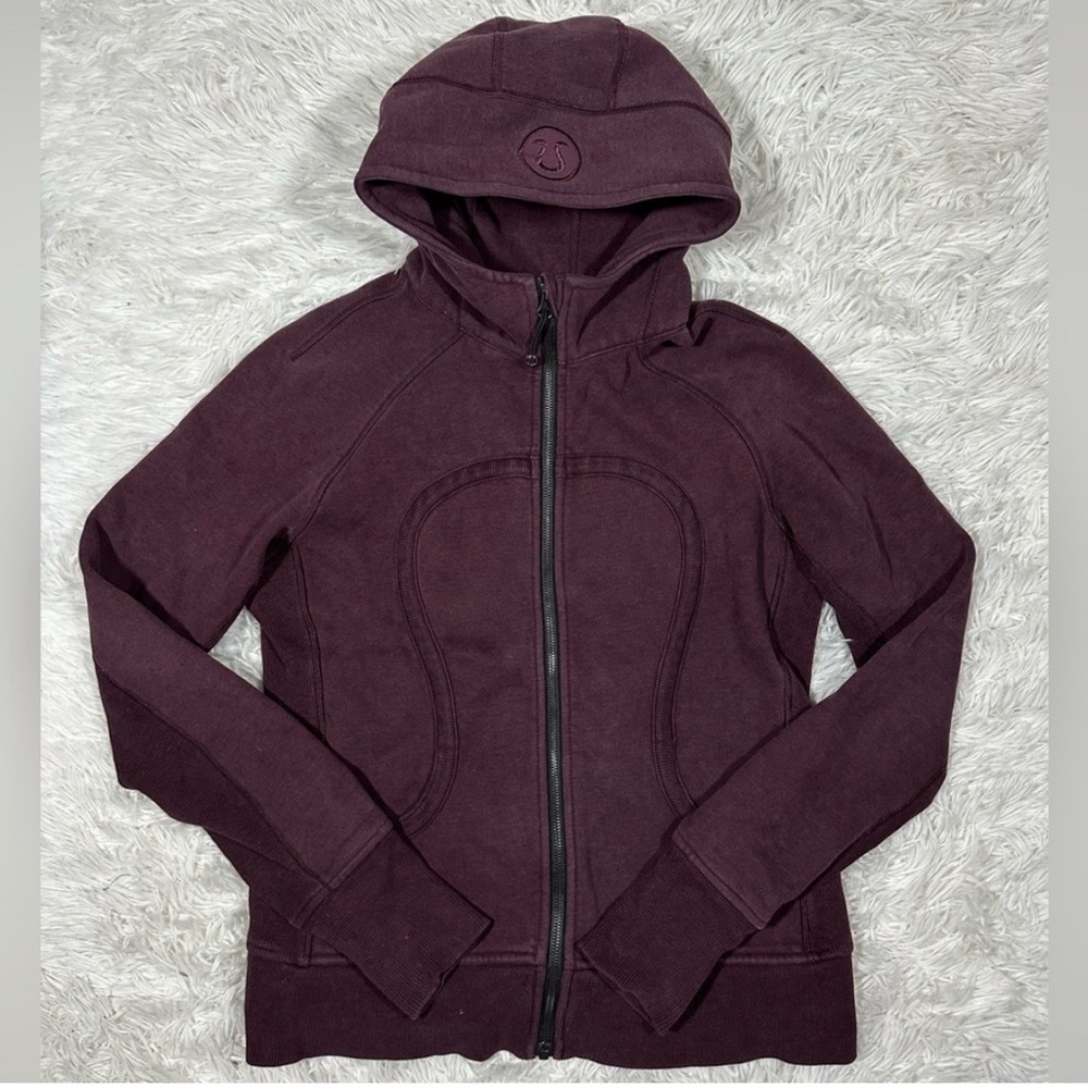 Lululemon Women’s Scuba Hoodie Jacket Burgundy Size 12